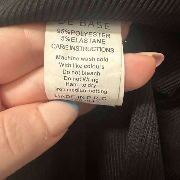 De Base ribbed high neck bodysuit - size L NWOT - Picture 4 of 4